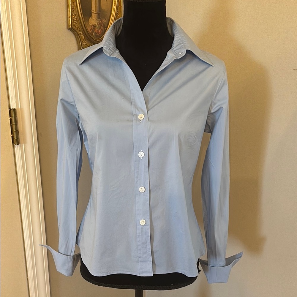 Blue Button Down Shirt with Classic Style